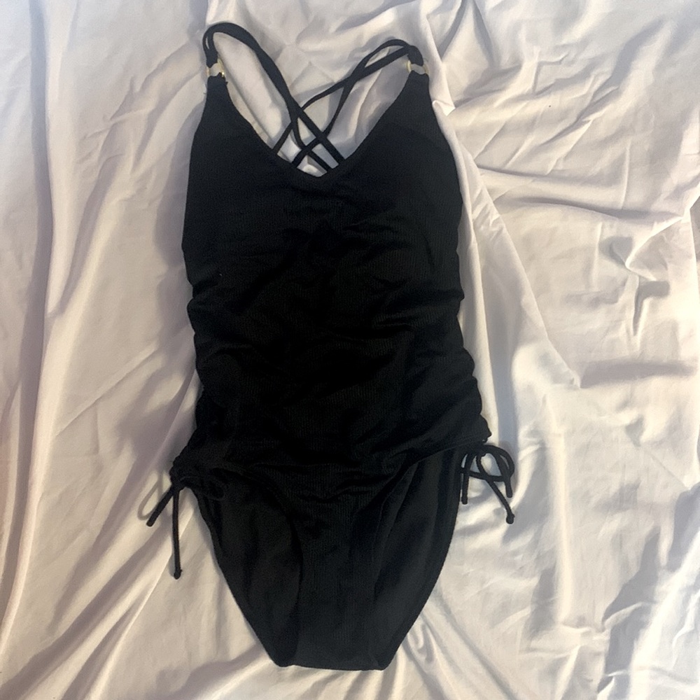 Time And Tru small black one piece bikini